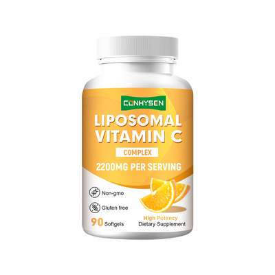 Lipossomal Vitamina C Softgels Fornecedor Custom Fortalecer a Imunidade Antioxidante