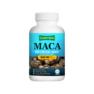Aumentar a Imunidade Regular o Humor 100% Pure Maca Capsules Suplemento Fabricante