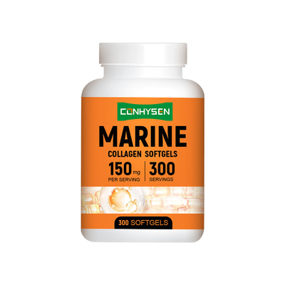 Colagénio marinho Softgels Suporte cabelo pele unhas Saúde OEM / ODM personalizado