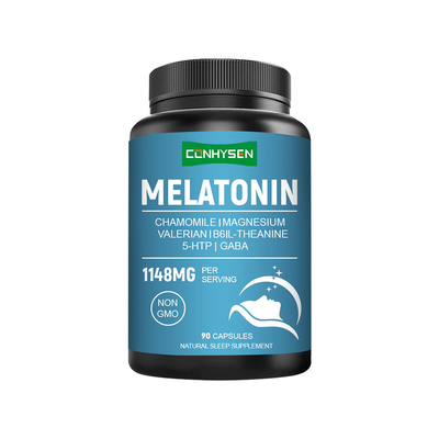 Suporte do Fornecedor de Cápsulas de Melatonina Natural para a Função Cerebral com Marca Personalizada